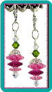 Pink Crystal Margarita Earrings